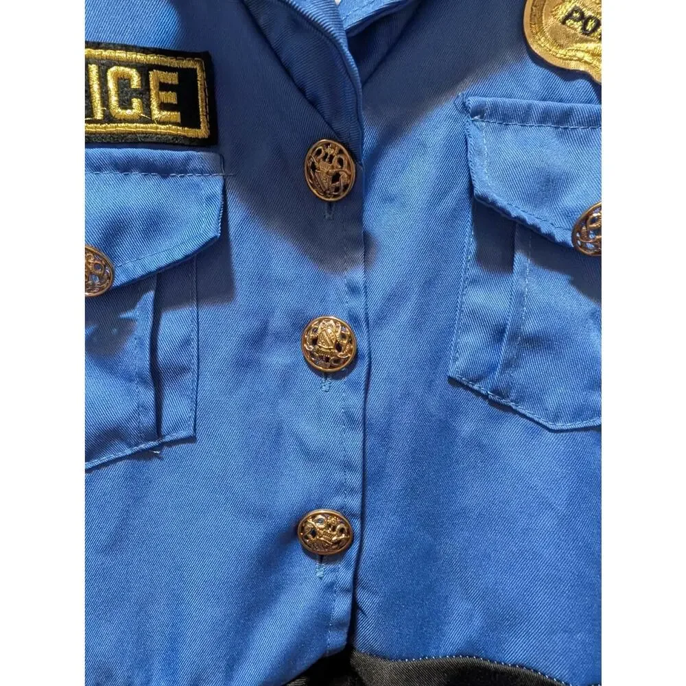 Kids Police Officer Cop Halloween Costume Dress Girls L (8-10) Cosplay
